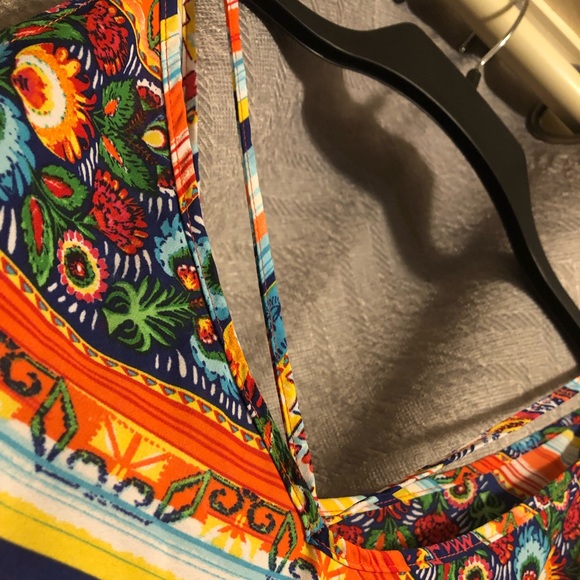 A. Byer Cold Shoulder Aztec Top - Picture 4 of 7